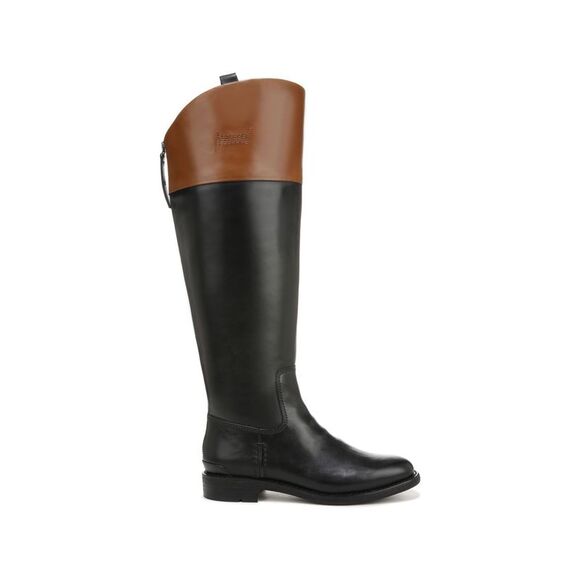 NWT FRANCO SARTO Womens Black Wide Calf Meyer Almond Riding Boot 10 M WC - Picture 3 of 4